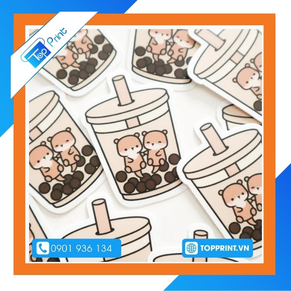 Sticker trà sữa đa dạng