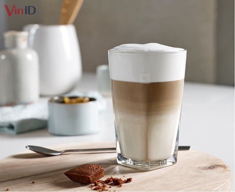 Thành phẩm ly trà sữa Macchiato thơm ngon chuẩn vị