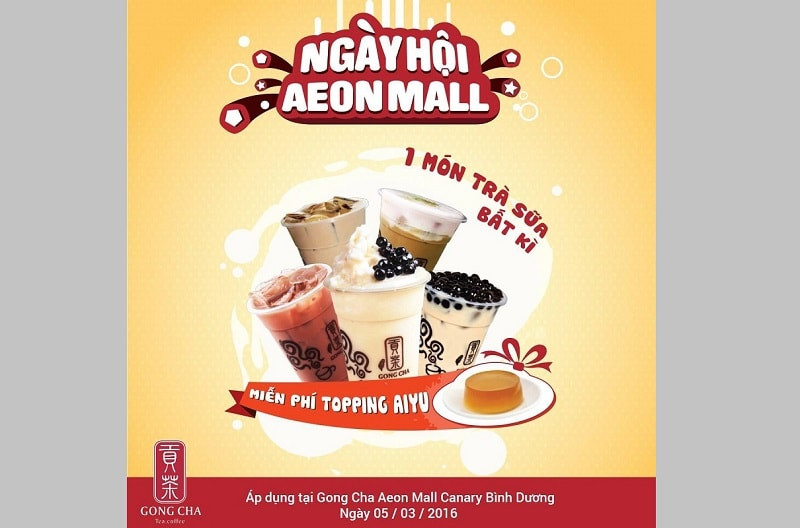 Thiết kế nền poster trà sữa ấn tượng, tăng cường nhận diện thương hiệu