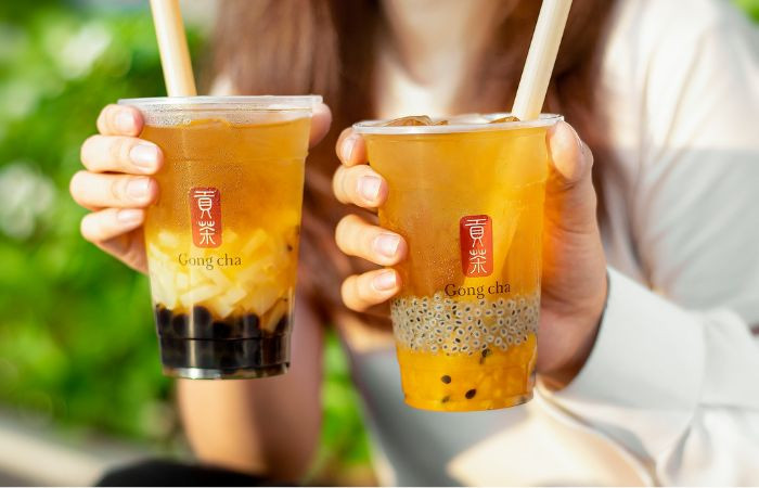 Thức uống trà sữa Gong Cha ngon Đà Nẵng với lớp kem sữa béo ngậy