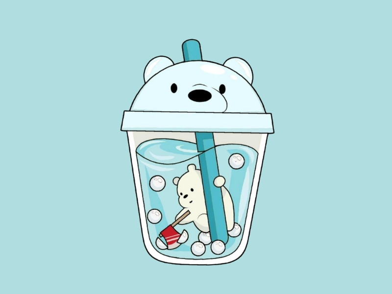 tổng hợp ảnh trà sữa cute nhiều màu sắc bắt mắt