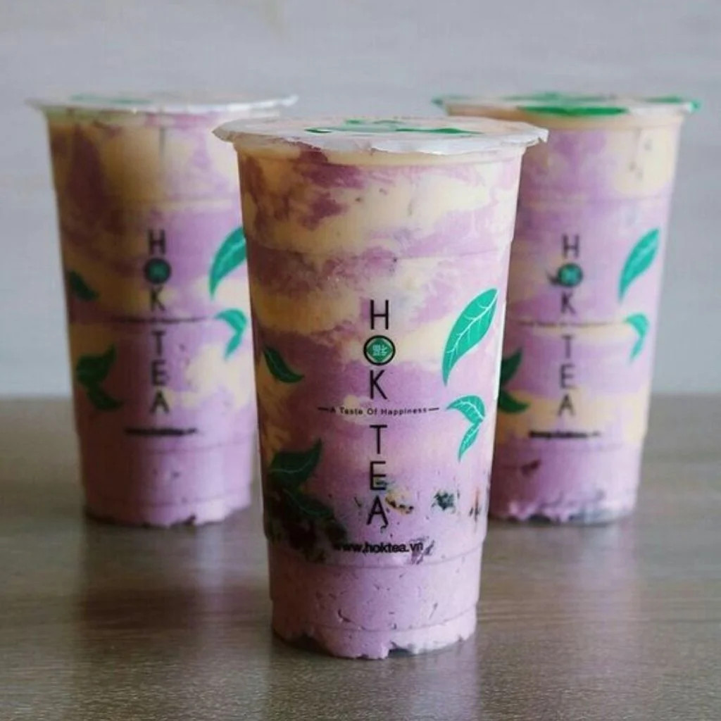 Trà sữa bạc hà chocolate tươi mát với màu xanh ngọc