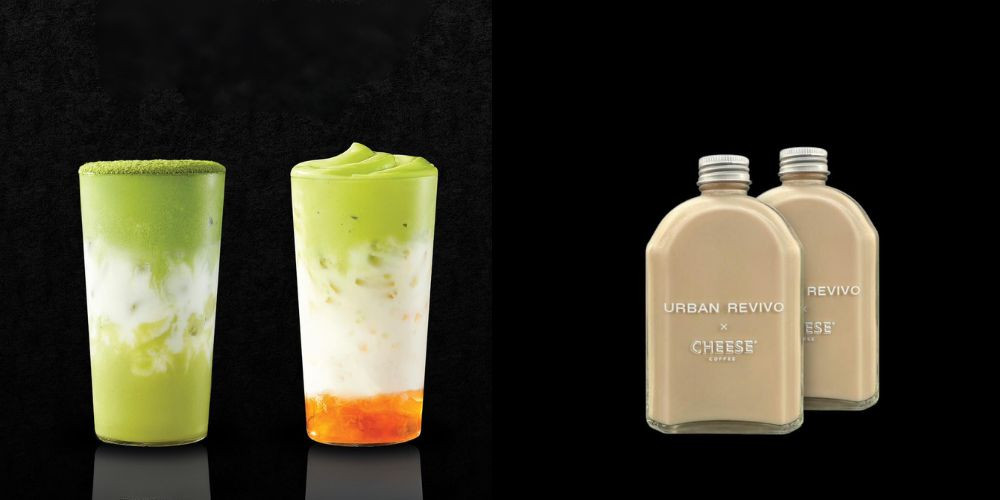 Trà sữa bơ-olive và trà sữa nguyên lá là 2 món được ưa chuộng tại Cheese Coffee, minh chứng cho sự sáng tạo trong trà sữa giá cao