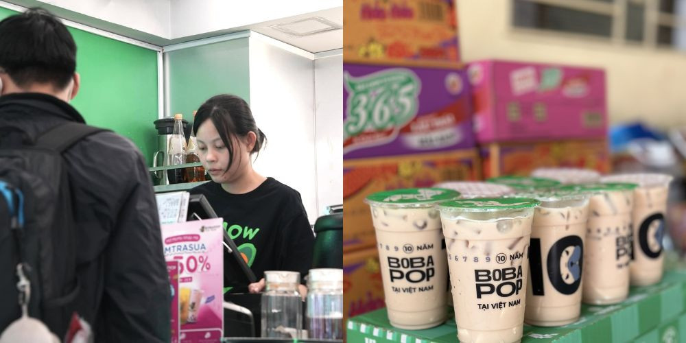 Trà sữa Bobapop với các lựa chọn tùy chỉnh độ ngọt