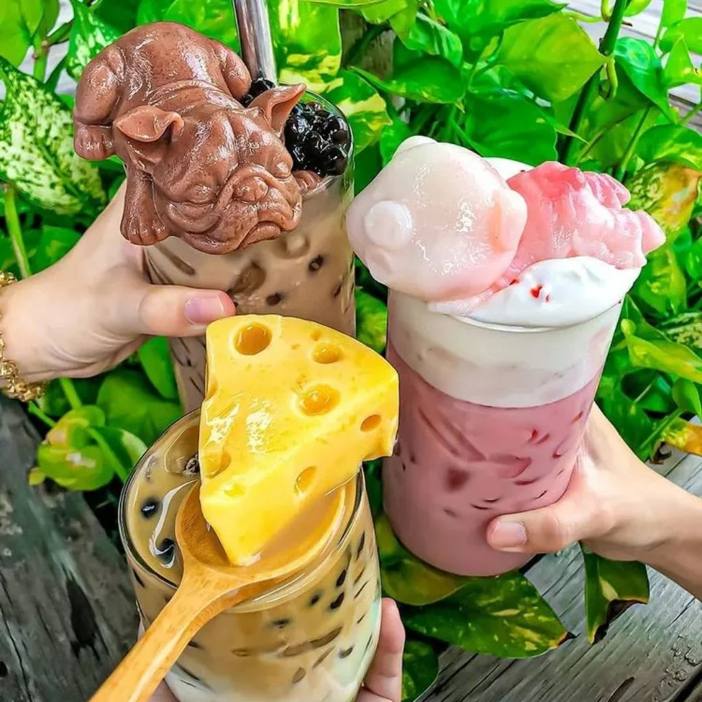 Trà sữa đường đen full topping
