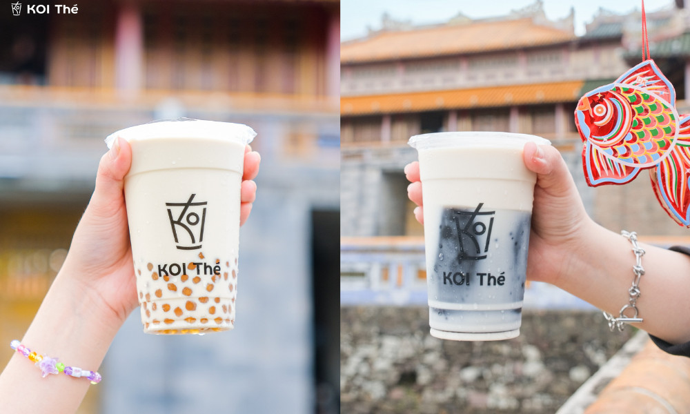 Trà sữa KOI Thé quyến rũ với lớp sữa béo ngậy, trà thơm mát