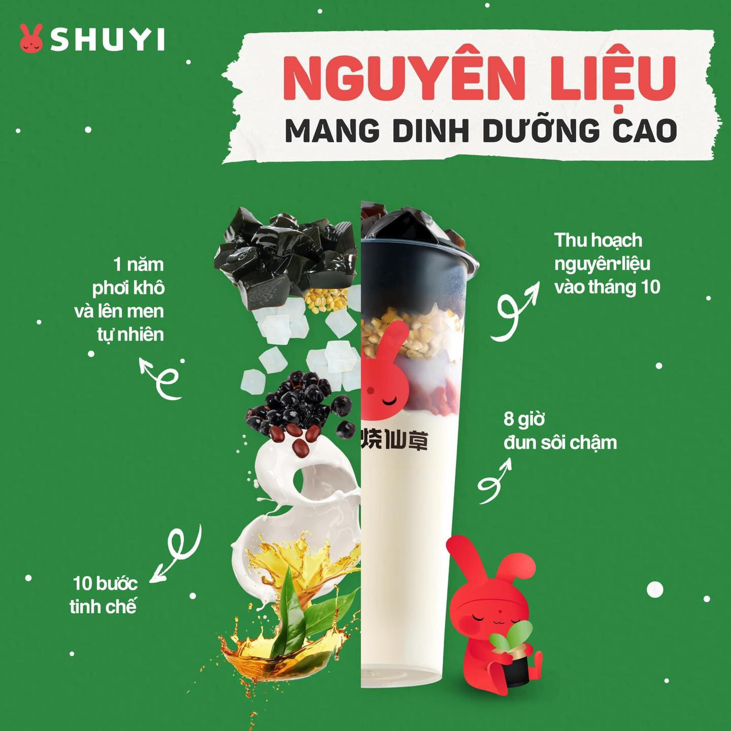 Trà sữa thảo mộc Shuyi mang đến hương vị thơm ngon, giúp thanh lọc cơ thể