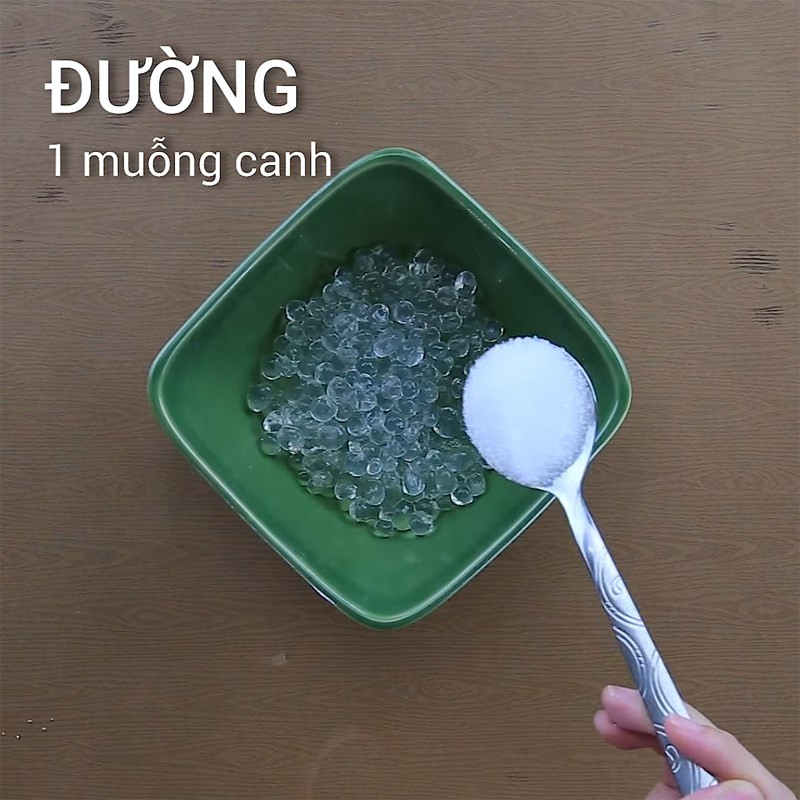 Trân châu trắng hoàn thành sau khi rửa sạch và tẩm ướp