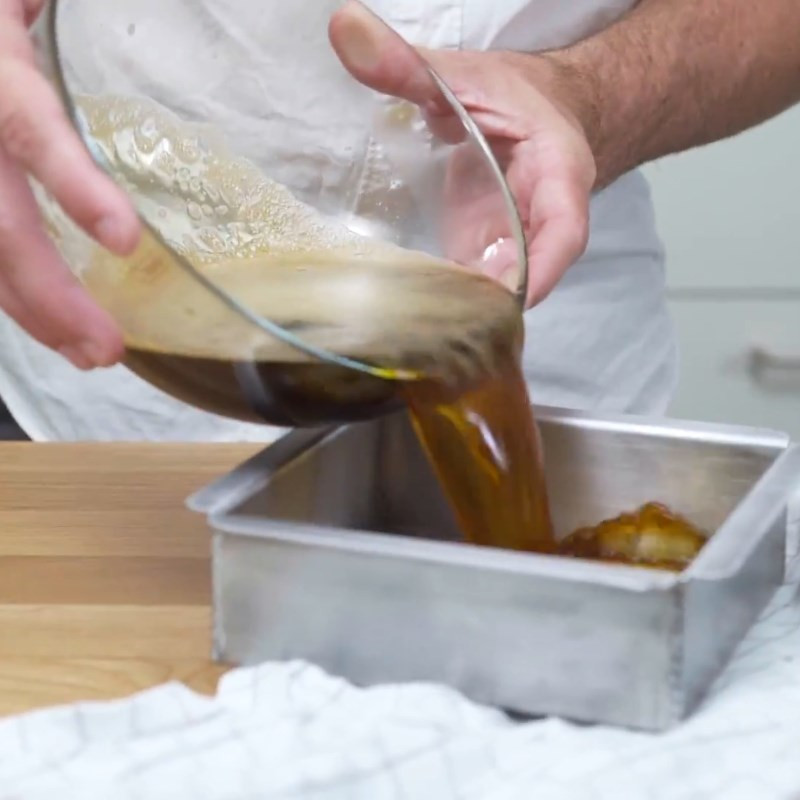 Trộn cà phê, gelatin và siro cây phong